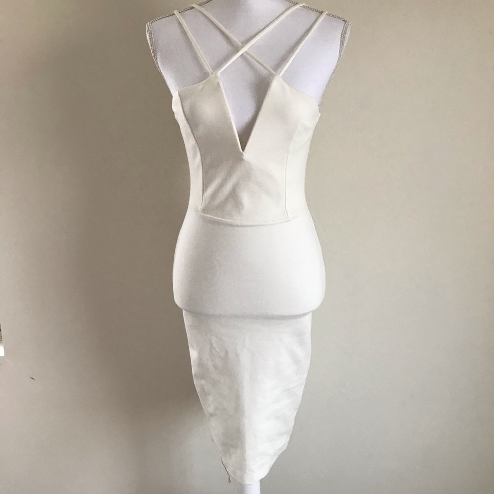 WINDSOR ivory bodycon dress - size S